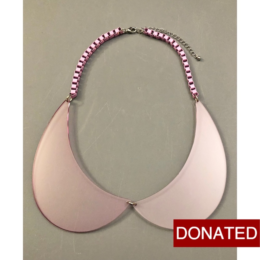 DONATED x 💜 2/$30 NWOT Pink Necklace Forever 21